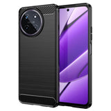 Husa pentru Realme 11, Techsuit Carbon Silicone, negru