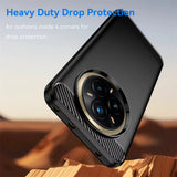 Husa pentru Realme 14 Pro+, Techsuit Carbon Silicone, negru