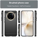 Husa pentru Realme 14 Pro+, Techsuit Carbon Silicone, negru