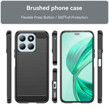 Husa pentru Honor X8c, Techsuit Carbon Silicone, albastru