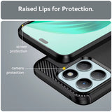 Husa pentru Honor X8c, Techsuit Carbon Silicone, albastru