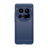Husa pentru Xiaomi 15 Ultra, Techsuit Carbon Silicone, albastru