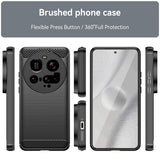 Husa pentru Xiaomi 15 Ultra, Techsuit Carbon Silicone, albastru