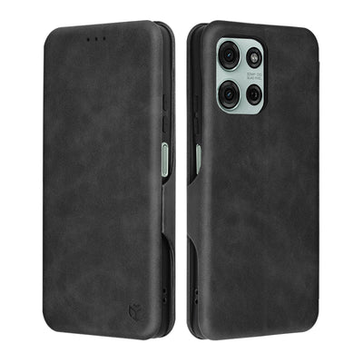 Husa pentru Motorola Moto G75, Techsuit Safe Wallet Plus, negru