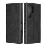 Husa pentru Samsung Galaxy S25 Ultra, Techsuit Safe Wallet Plus, negru