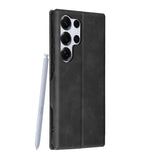 Husa pentru Samsung Galaxy S25 Ultra, Techsuit Safe Wallet Plus, negru