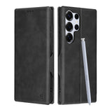 Husa pentru Samsung Galaxy S25 Ultra, Techsuit Safe Wallet Plus, negru