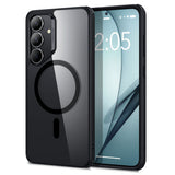 Husa pentru Samsung Galaxy S25 Plus, ESR Classic Hybrid HaloLock, negru/transparenta