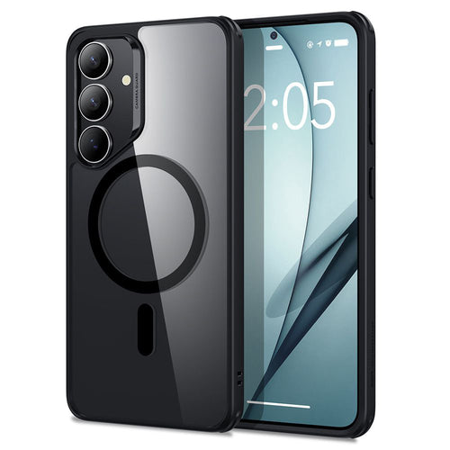 Husa pentru Samsung Galaxy S25 Plus, ESR Classic Hybrid HaloLock, negru/transparenta