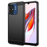 Husa pentru Xiaomi Redmi 12C, Techsuit Carbon Silicone, negru
