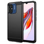Husa pentru Xiaomi Redmi 12C, Techsuit Carbon Silicone, negru