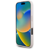 Husa pentru iPhone 16, Guess 4G Circle Classic Logo MagSafe (GUHMP16SP4PGRSGP), roz