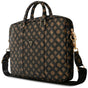 Geanta laptop Guess Bujor Logo triunghi (GUCB16PGPOSGNK), 16, Eco-Piele, Unisex, Detasabil Strap, Reglabil, negru