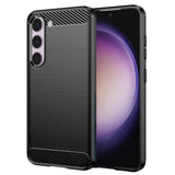 Husa pentru Samsung Galaxy S23, Techsuit Carbon Silicone, albastru