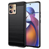 Husa pentru Motorola Edge 30 Fusion, Techsuit Carbon Silicone, negru
