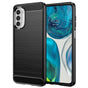 Husa pentru Motorola Moto G52, Techsuit Carbon Silicone, negru