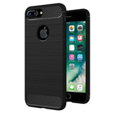 Husa pentru iPhone 7 Plus, Techsuit Carbon Silicone, albastru