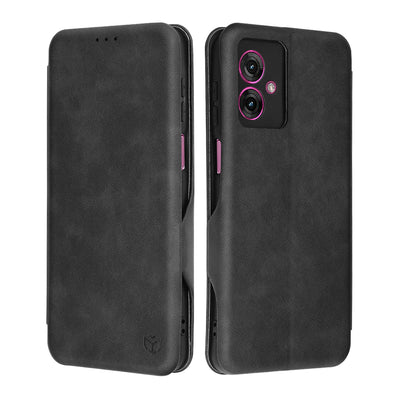 Husa pentru Motorola Moto G55, Techsuit Safe Wallet Plus, negru
