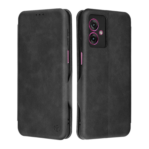Husa pentru Motorola Moto G55, Techsuit Safe Wallet Plus, negru