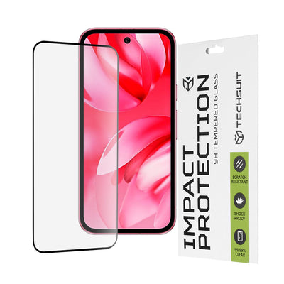 Folie de protectie pentru Google Pixel 9a, Techsuit 111D Full Cover / Full Glue Glass