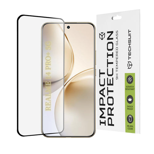 Folie de protectie pentru Realme 14 Pro+, Techsuit 111D Full Cover / Full Glue Glass / 3D Curved Screen