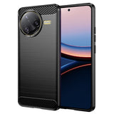 Husa pentru Xiaomi POCO F7 Ultra, Techsuit Carbon Silicone, negru