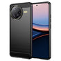 Husa pentru Xiaomi POCO F7 Ultra, Techsuit Carbon Silicone, negru