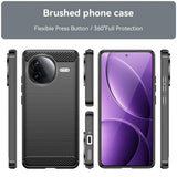 Husa pentru Xiaomi POCO F7 Pro, Techsuit Carbon Silicone, negru