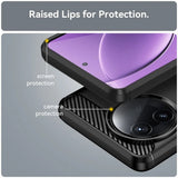 Husa pentru Xiaomi POCO F7 Pro, Techsuit Carbon Silicone, negru