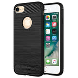 Husa pentru iPhone 7, Techsuit Carbon Silicone, albastru
