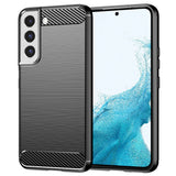 Husa pentru Samsung Galaxy S22 5G, Techsuit Carbon Silicone, negru