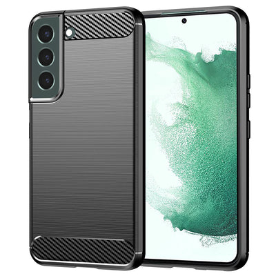 Husa pentru Samsung Galaxy S22 Plus 5G, Techsuit Carbon Silicone, negru