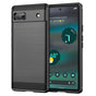 Husa pentru Google Pixel 6a, Techsuit Carbon Silicone, negru