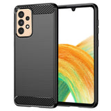 Husa pentru Samsung Galaxy A33 5G, Techsuit Carbon Silicone, negru