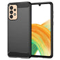 Husa pentru Samsung Galaxy A33 5G, Techsuit Carbon Silicone, negru