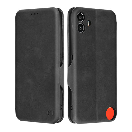 Husa pentru Nothing CMF Phone 1, Techsuit Safe Wallet Plus, negru