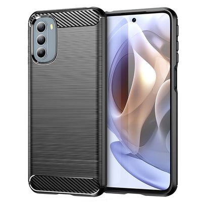 Husa pentru Motorola Moto G31, Techsuit Carbon Silicone, negru