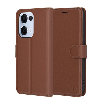 Husa pentru OPPO Reno13, Techsuit Leather Folio, maro