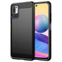 Husa pentru Xiaomi Redmi Note 10 5G, Techsuit Carbon Silicone, negru