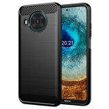 Husa pentru Nokia X20, Techsuit Carbon Silicone, albastru
