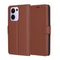 Husa pentru OPPO Reno13 F 4G, Techsuit Leather Folio, maro