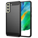 Husa pentru Samsung Galaxy S21 FE 5G, Techsuit Carbon Silicone, negru