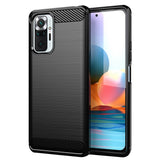 Husa pentru Xiaomi Redmi Note 10 Pro, Techsuit Carbon Silicone, albastru