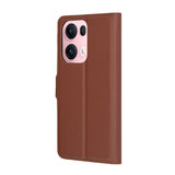 Husa pentru OPPO Reno13 Pro, Techsuit Leather Folio, maro