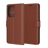 Husa pentru OPPO Reno13 Pro, Techsuit Leather Folio, maro
