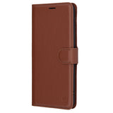 Husa pentru OPPO Reno13 Pro, Techsuit Leather Folio, maro