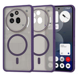 Husa pentru Nothing Phone (3a) Pro, Techsuit HaloFrost MagSafe Series, bleumarin