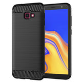 Husa pentru Samsung Galaxy J4 Plus, Techsuit Carbon Silicone, negru