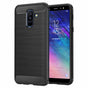 Husa pentru Samsung Galaxy A6 Plus 2018, Techsuit Carbon Silicone, negru