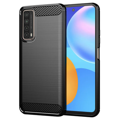 Husa pentru Huawei P Smart 2021, Techsuit Carbon Silicone, negru